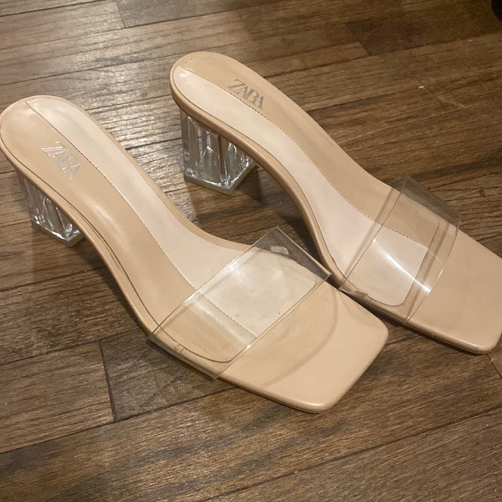 Clear heels